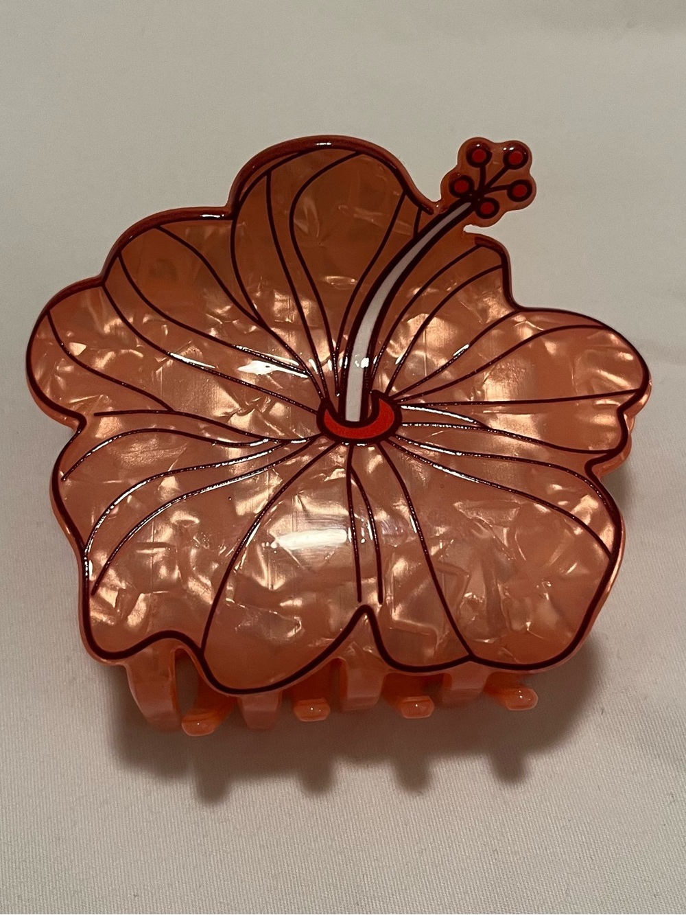 Hibiscus Flower Hair Claw Clip